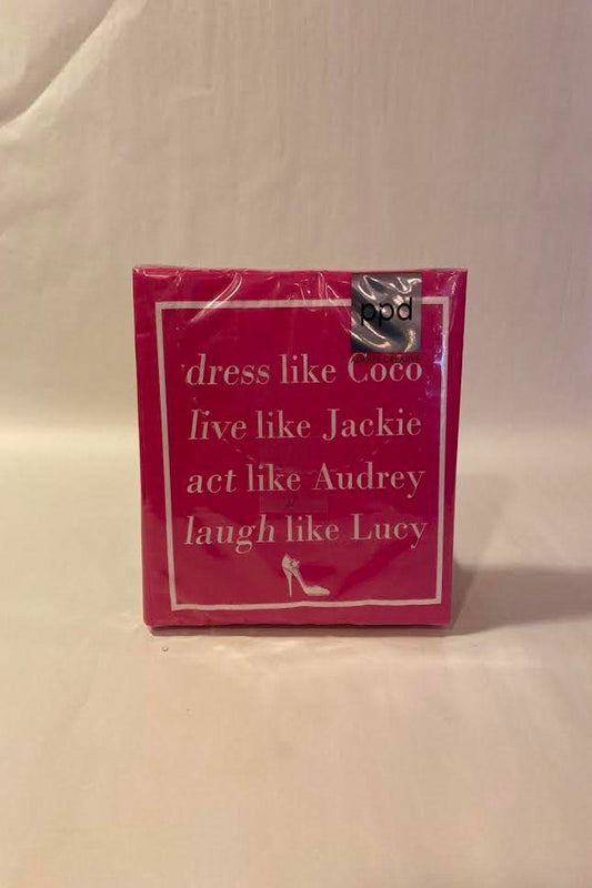 Coco, Jackie, Audrey, Lucy Napkins
