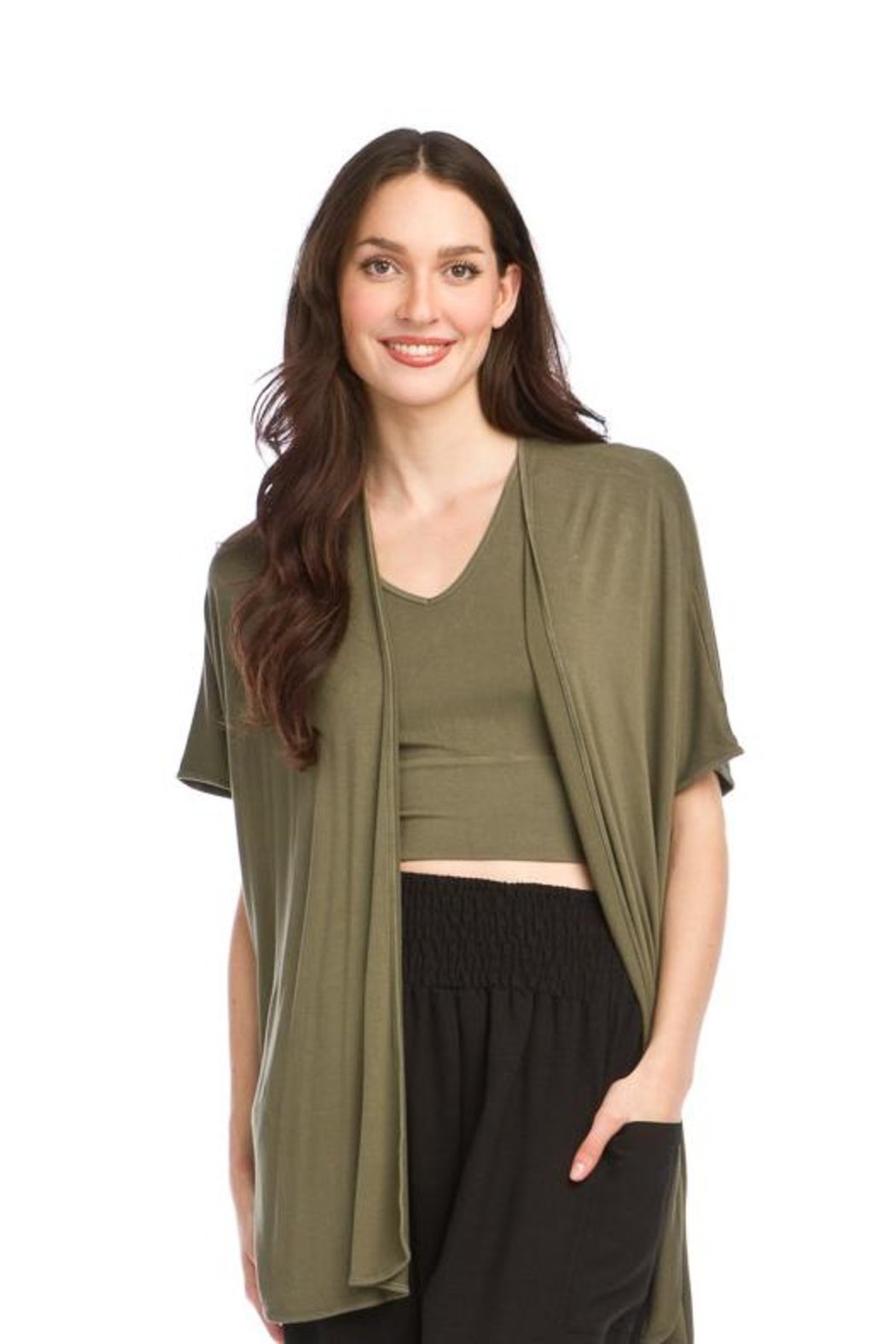 Green Cropped Tank