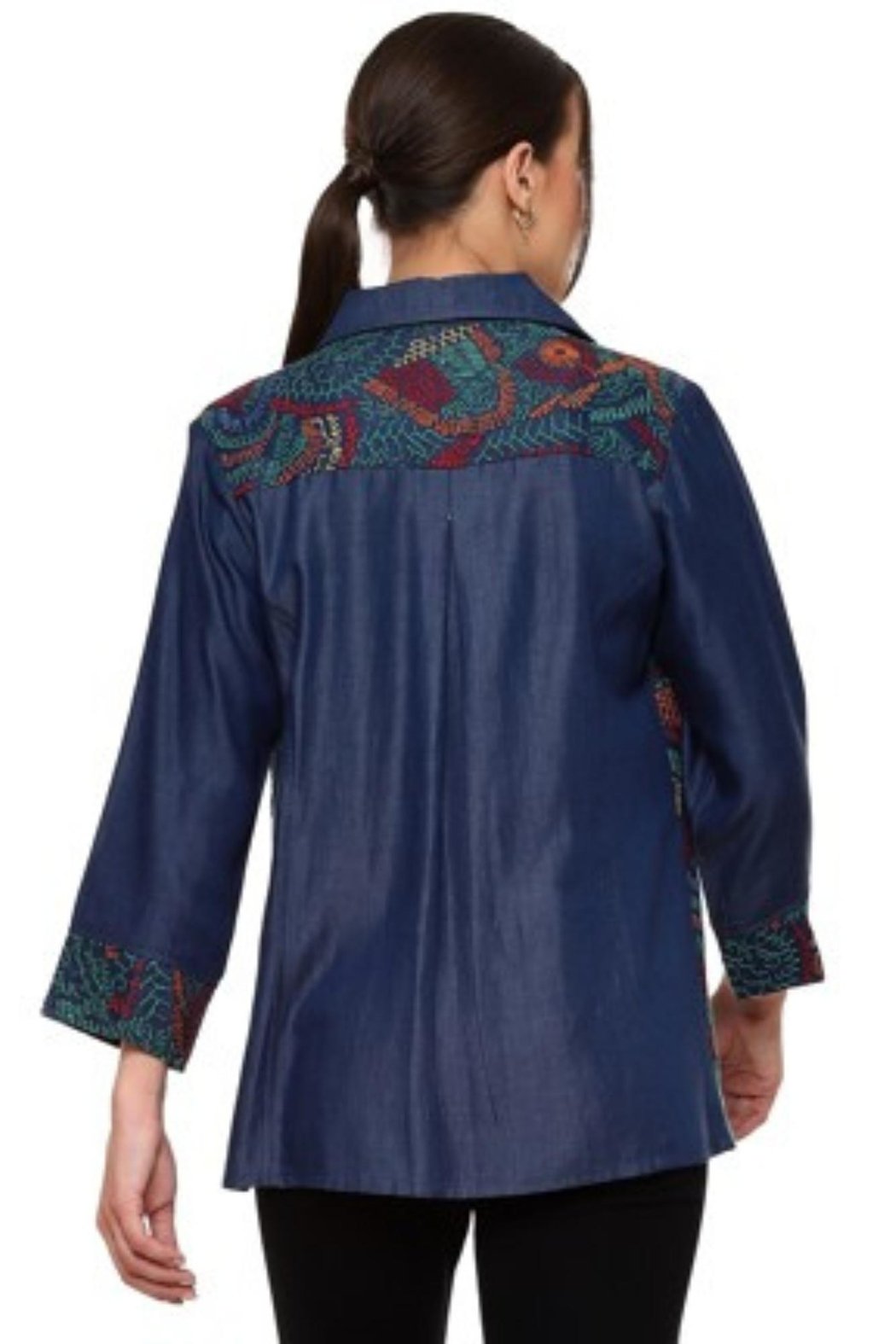 Denim Embroidered Shirt
