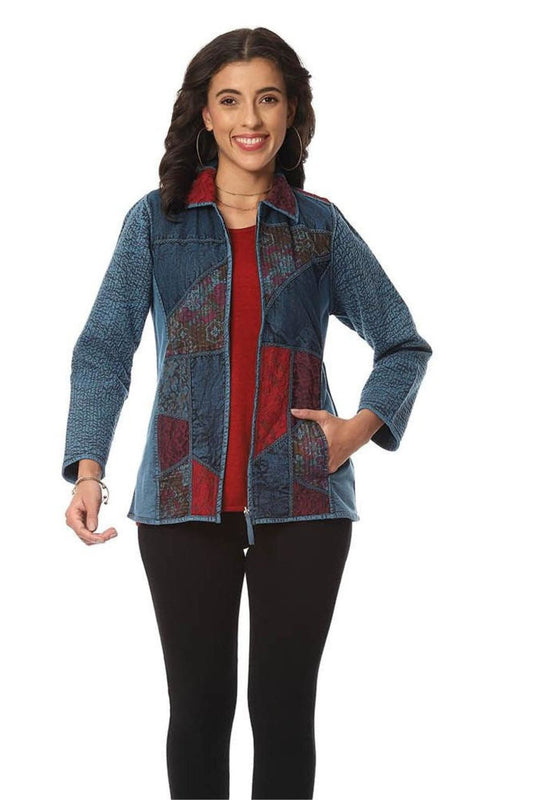 Patchwork Zip Jacket