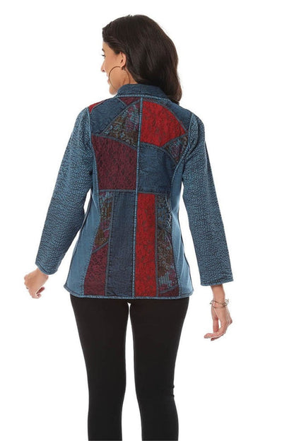 Patchwork Zip Jacket