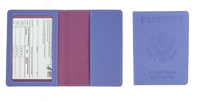 5 Pack Passport Holder with CDC Vaccination Card Protector