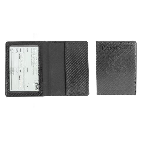 Passport Holder with CDC Vaccination Card Protector - 13 Colors