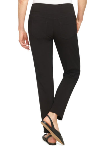 Petite Size Wide Waistband Pull-On Ankle Pants