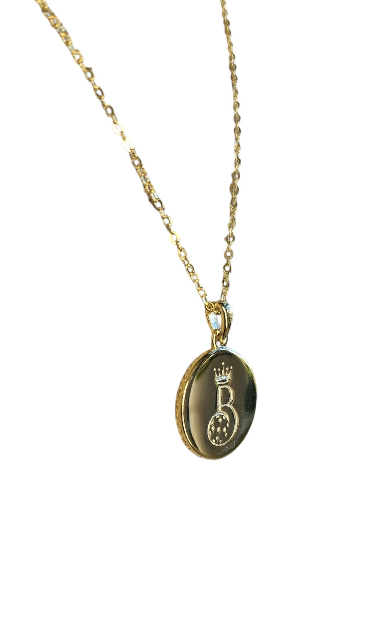 Pickleball Disc-o Ball Necklace Gold