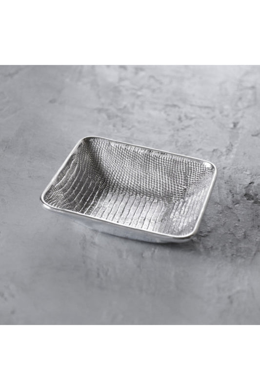 PIELES SNAKESKIN SQUARE BOWL-SMALL