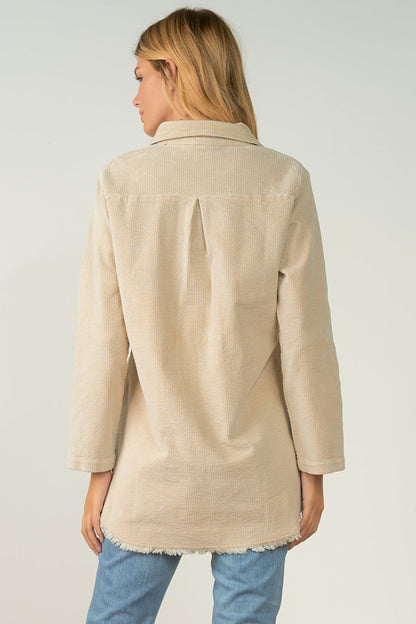 Pincord Fringe Jacket