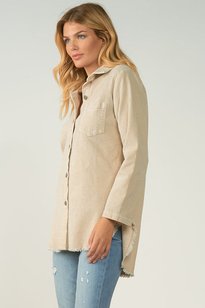 Pincord Fringe Jacket