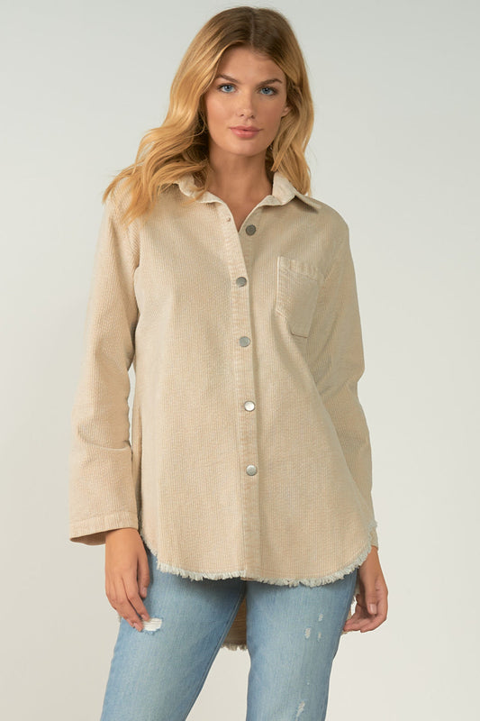 Pincord Fringe Jacket