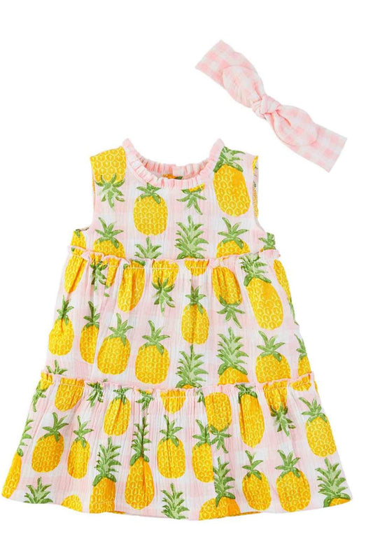 Pineapple Dress & Headband Set