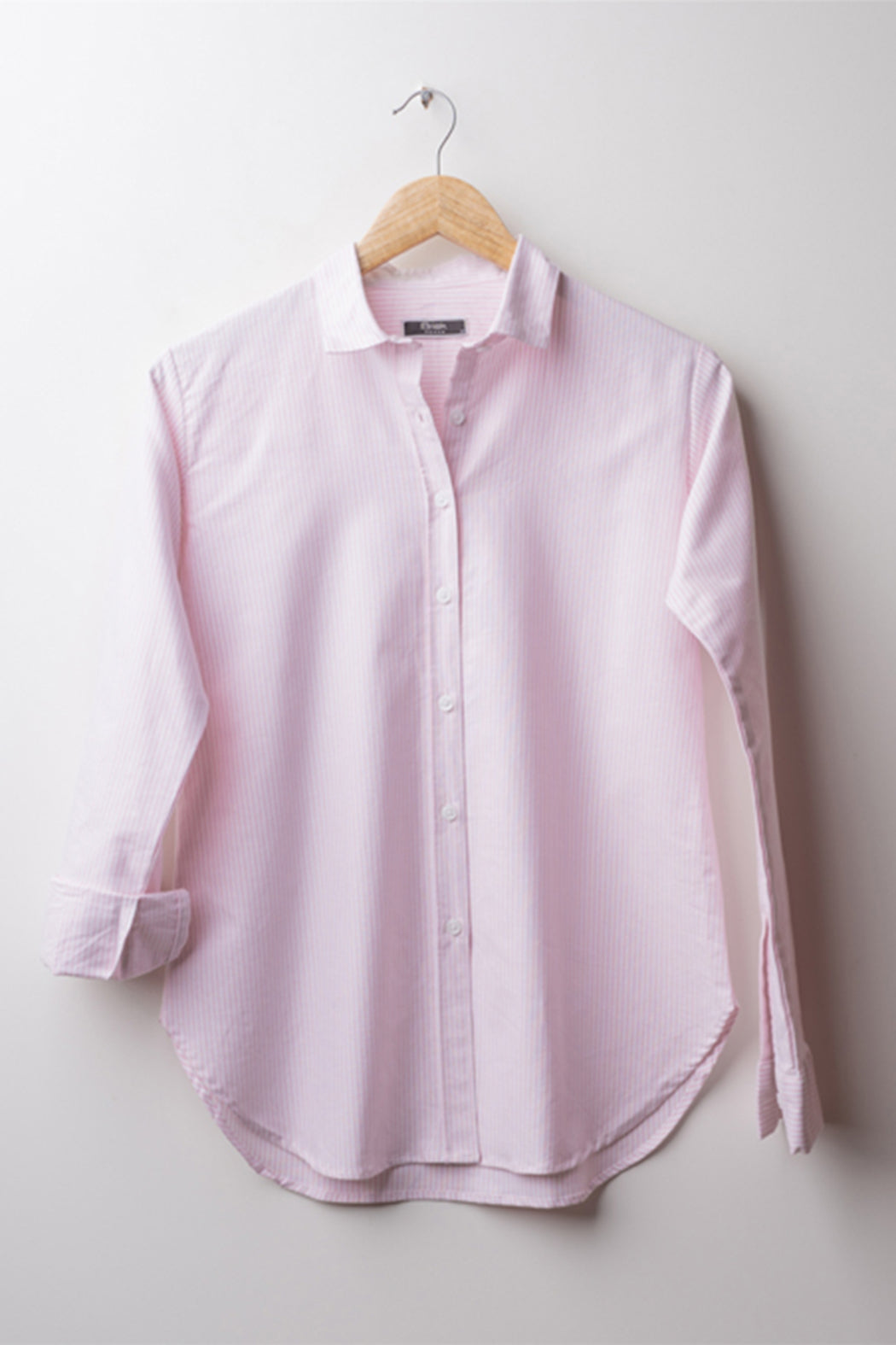 PINK OXFORD STRIPES SEMI SLIM SHIRT