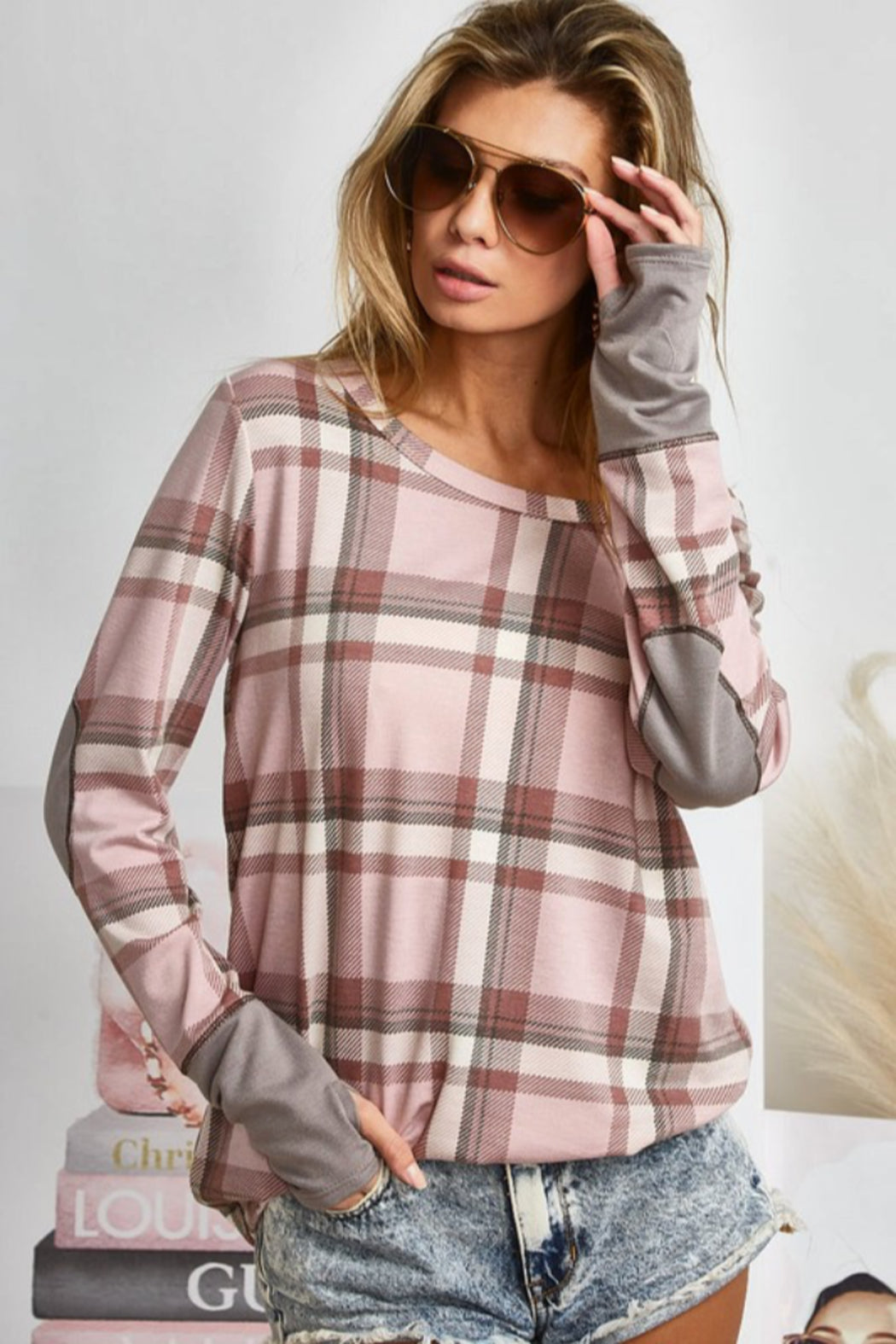 Plaid French Terry Shirt