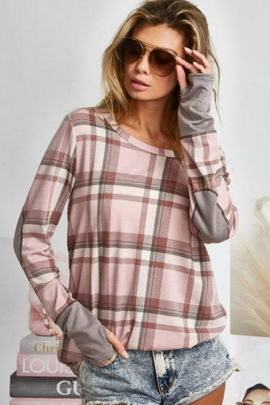 Plaid French Terry Shirt