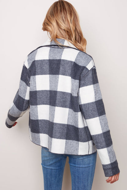 Plaid Reversible Short Jacket