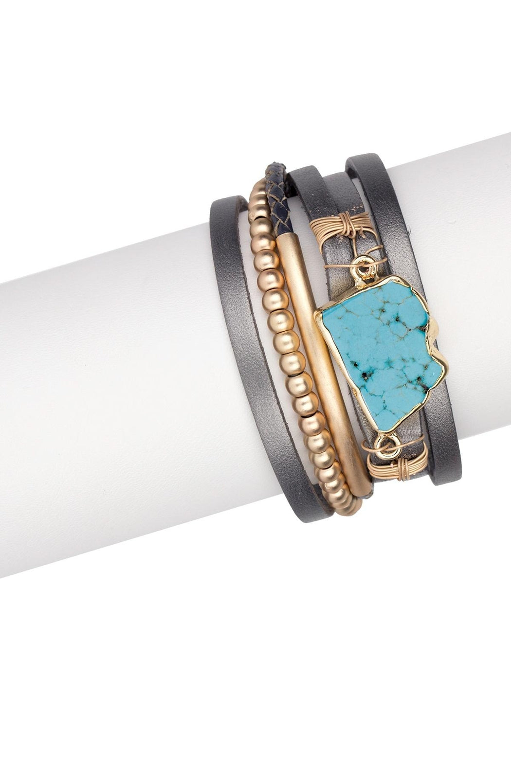 Playa Leather Wrap Bracelet