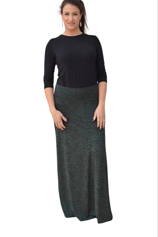 Printed Maxi Skirt for Women Flowing A-line