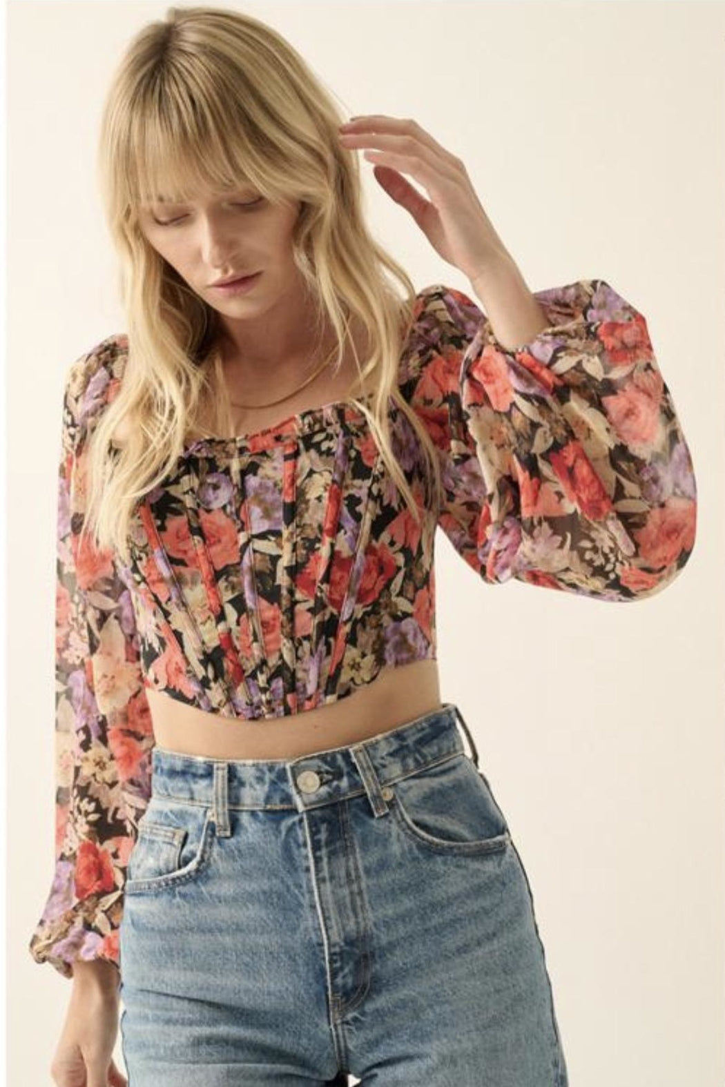 Floral Corset Top