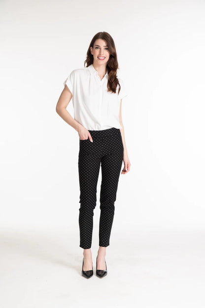 PULL-ON ANKLE PANT WITH REAL FRONT & BACK POCKETS