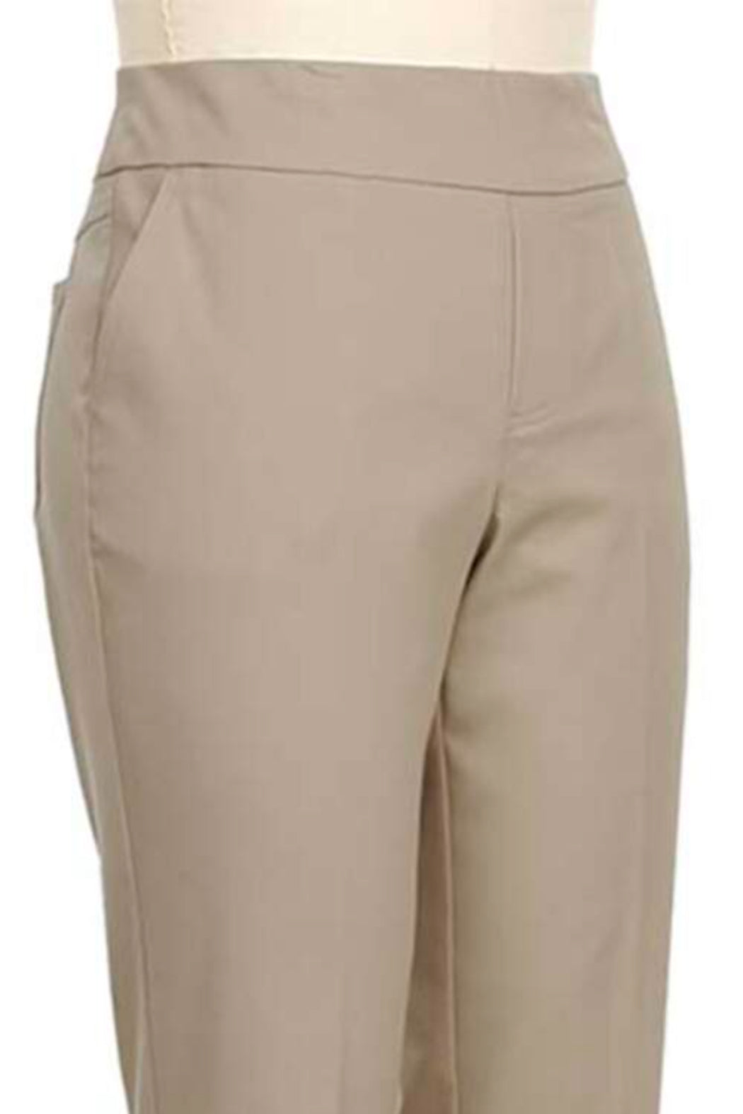 Pull on khaki capri