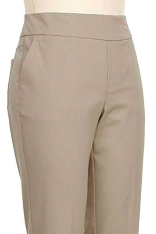 Pull on khaki capri