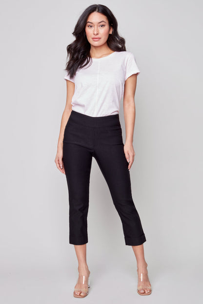 Pull On Stretch Crop Cuff Pant