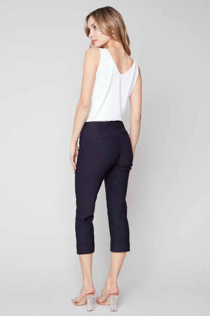 Pull On Stretch Crop Cuff Pant