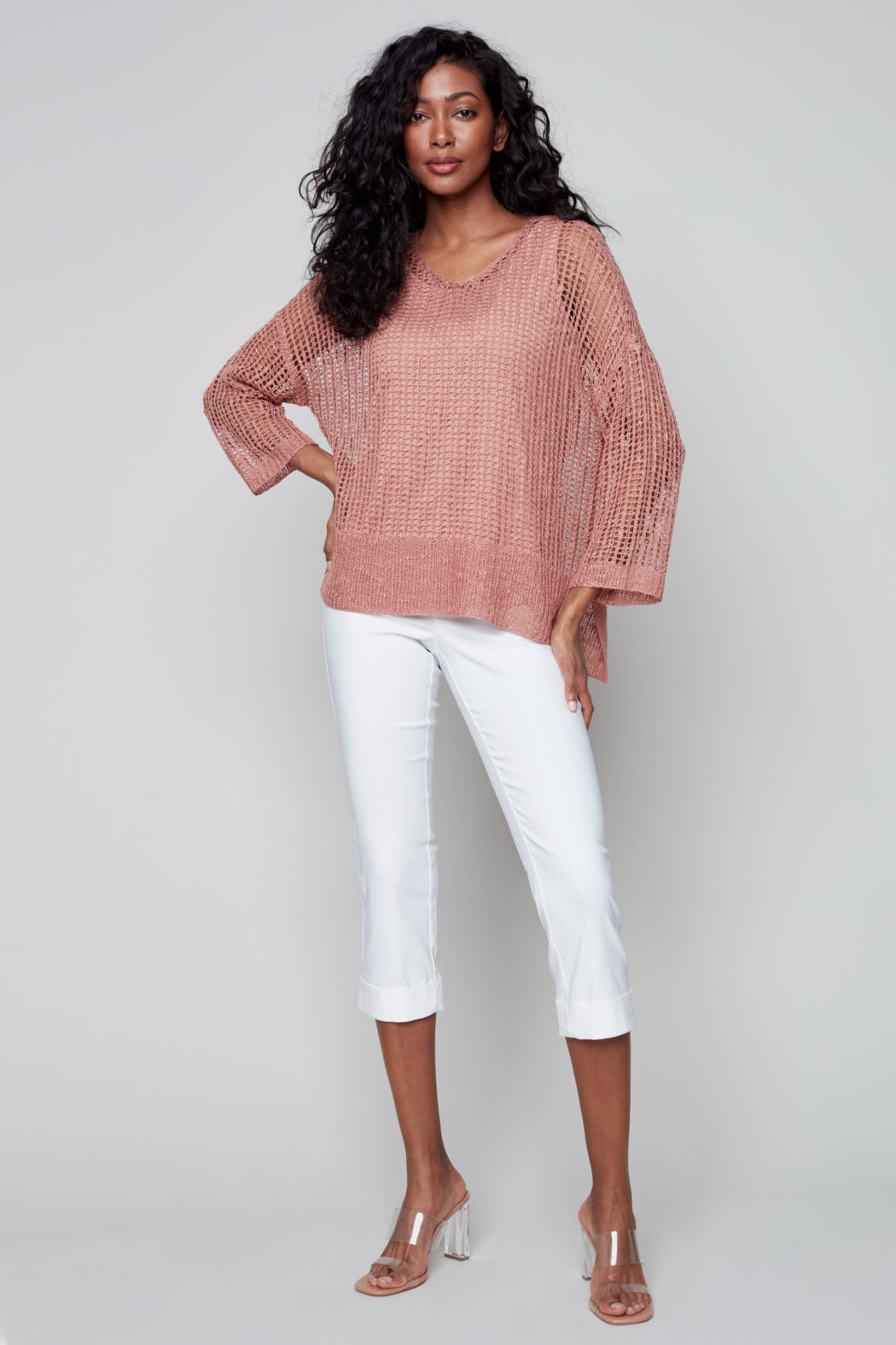 Pull On Stretch Crop Cuff Pant