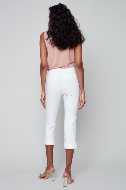 Pull On Stretch Crop Cuff Pant