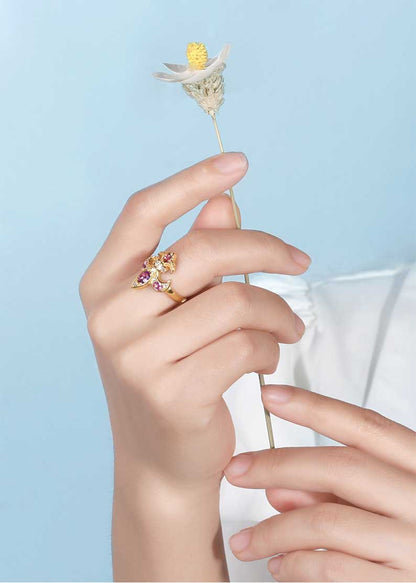 Saints  Fleur De Lis Amethyst Diamond Ring