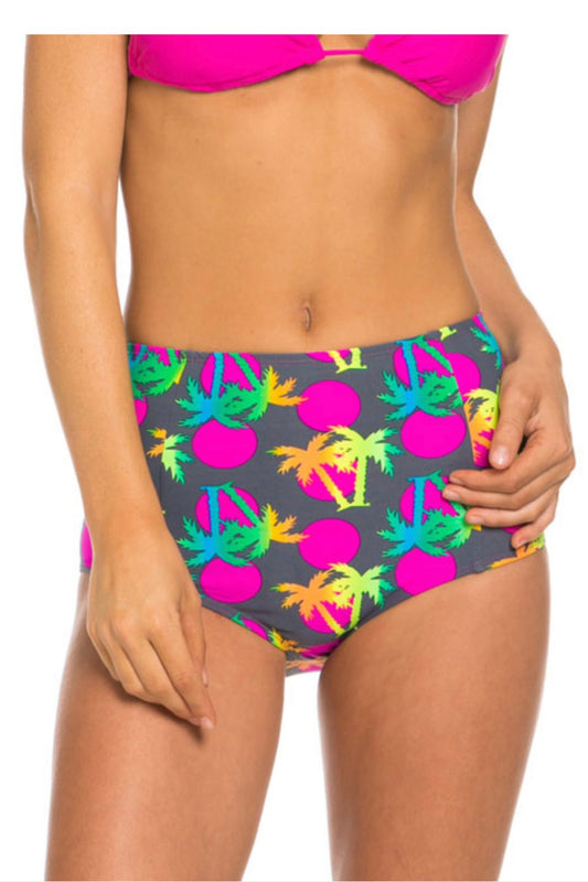 Purple Palm Trees Swim bottoms