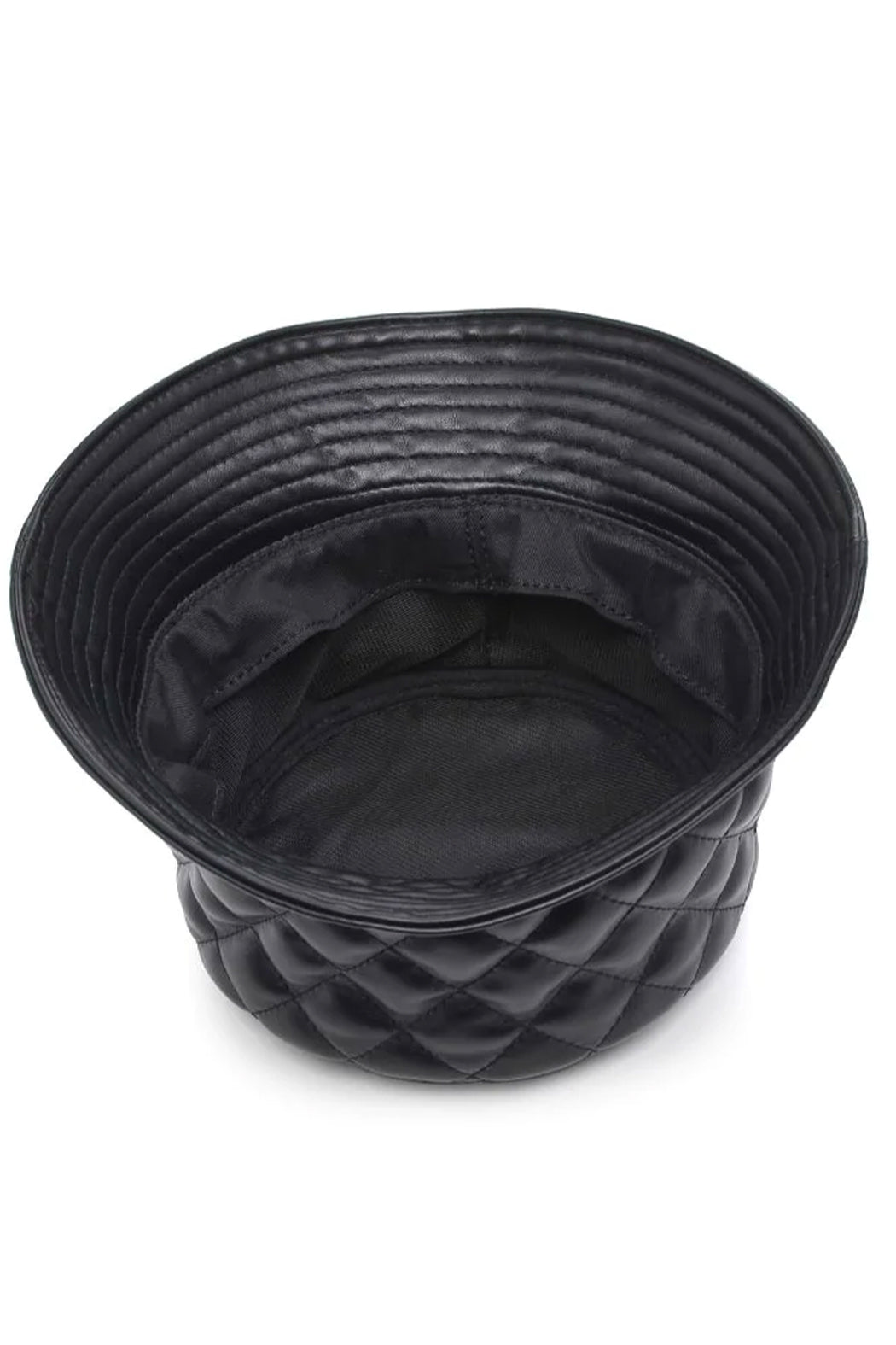 Quilted Vegan Leather Bucket Hat