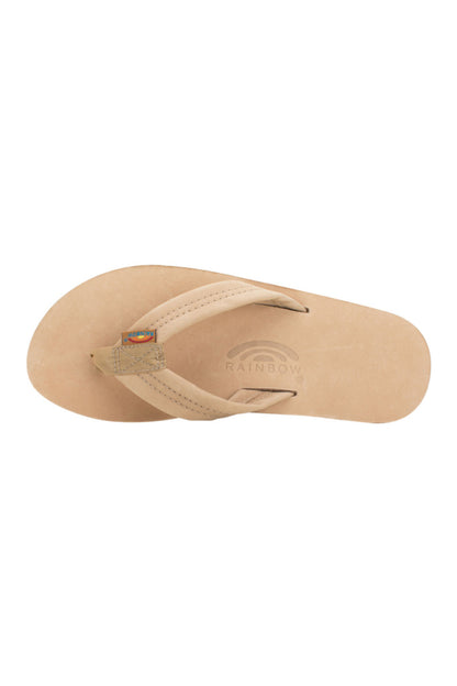 Rainbow Men's Single Layer Premier Leather with Arch Support In Sierra Brown