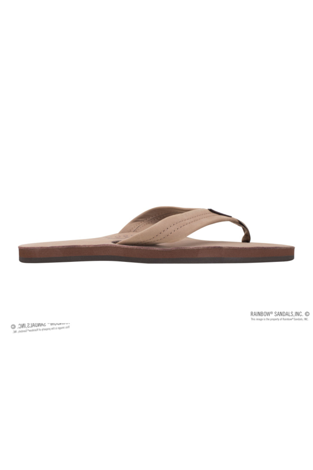 Rainbow Men's Single Layer Premier Leather with Arch Support in Dark Brown