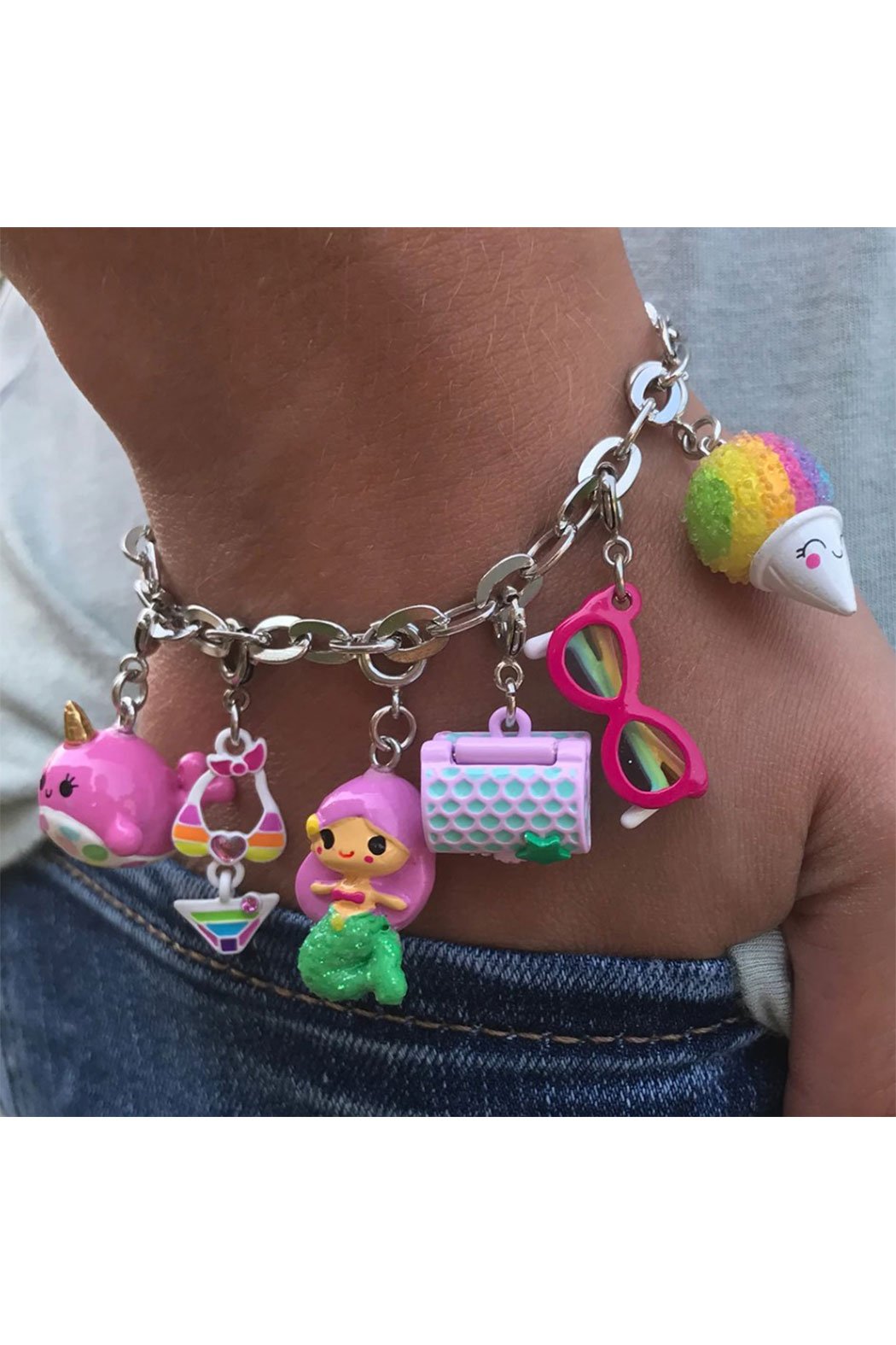 Rainbow Snow Cone Charm