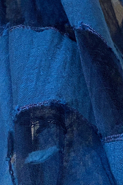 raw silk scarf