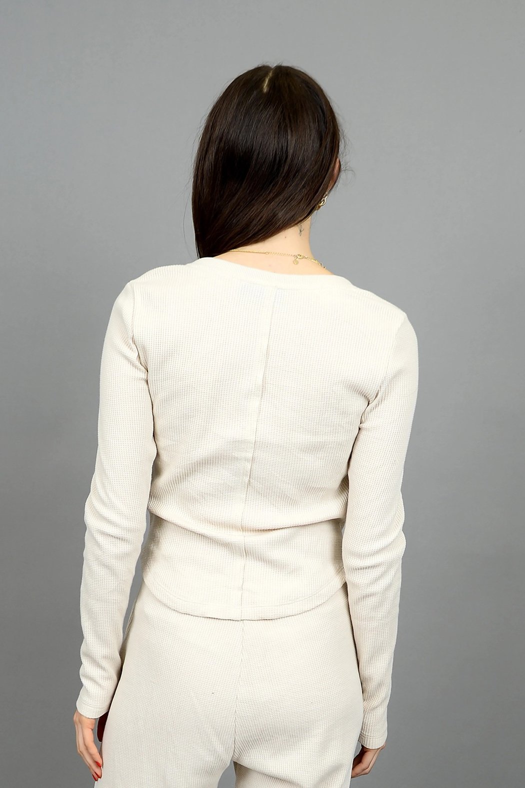 Helene Waffle Henley