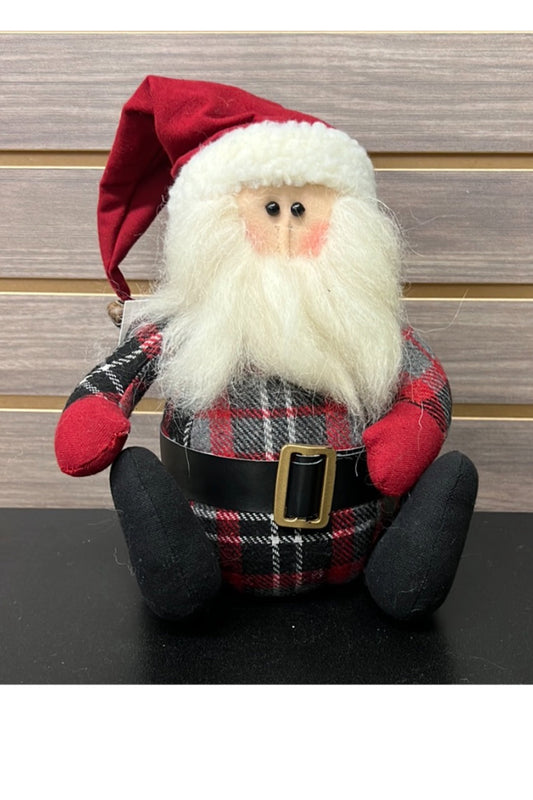Red coal standing split leg Santa
