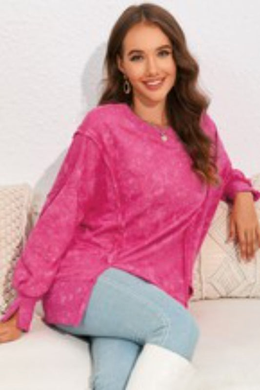 Relaxed Fit Seamed Sweatshirt