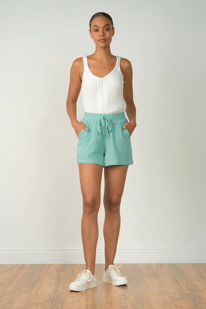 RENO ELASTIC DRAWSTRING SHORTS