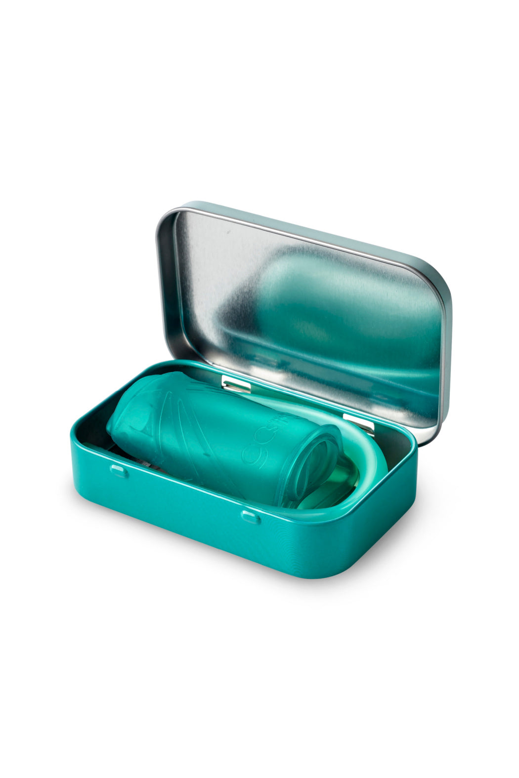 Reusable Universal Silicone Lid and Straw in Tin