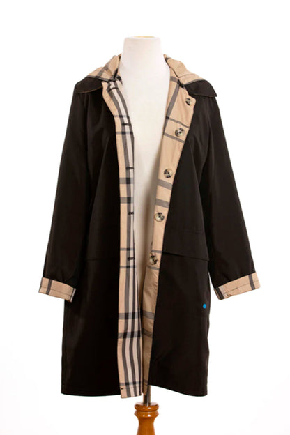 Reversible Raintrench-Detachable Hood