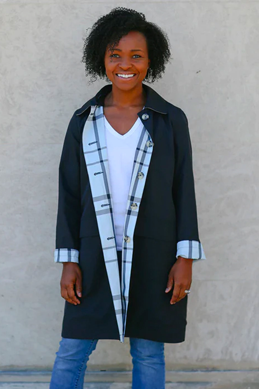 Reversible Raintrench-Detachable Hood