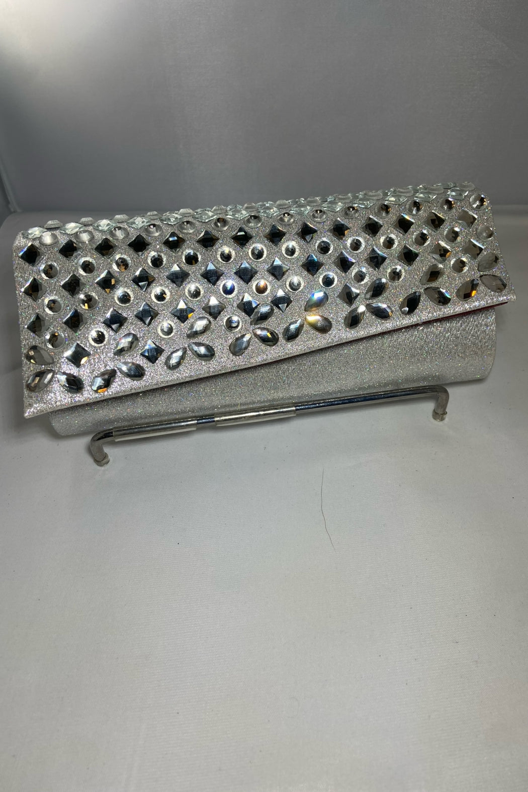Rhinestone Shimmer Clutch