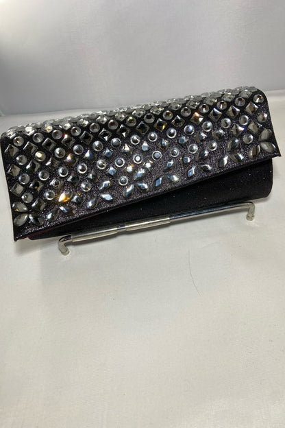 Rhinestone Shimmer Clutch