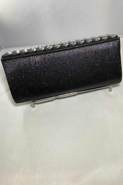 Rhinestone Shimmer Clutch