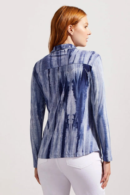 RIB KNIT BUTTON-UP TOP