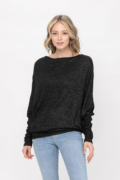 Casual Pullover Dolman Batwing Sweater
