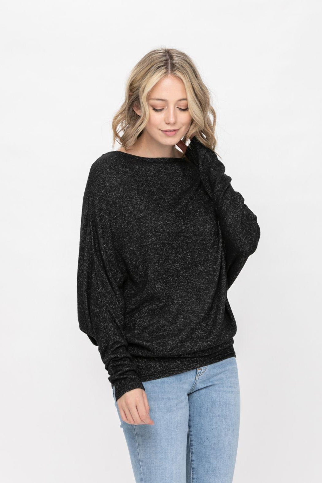 Casual Pullover Dolman Batwing Sweater