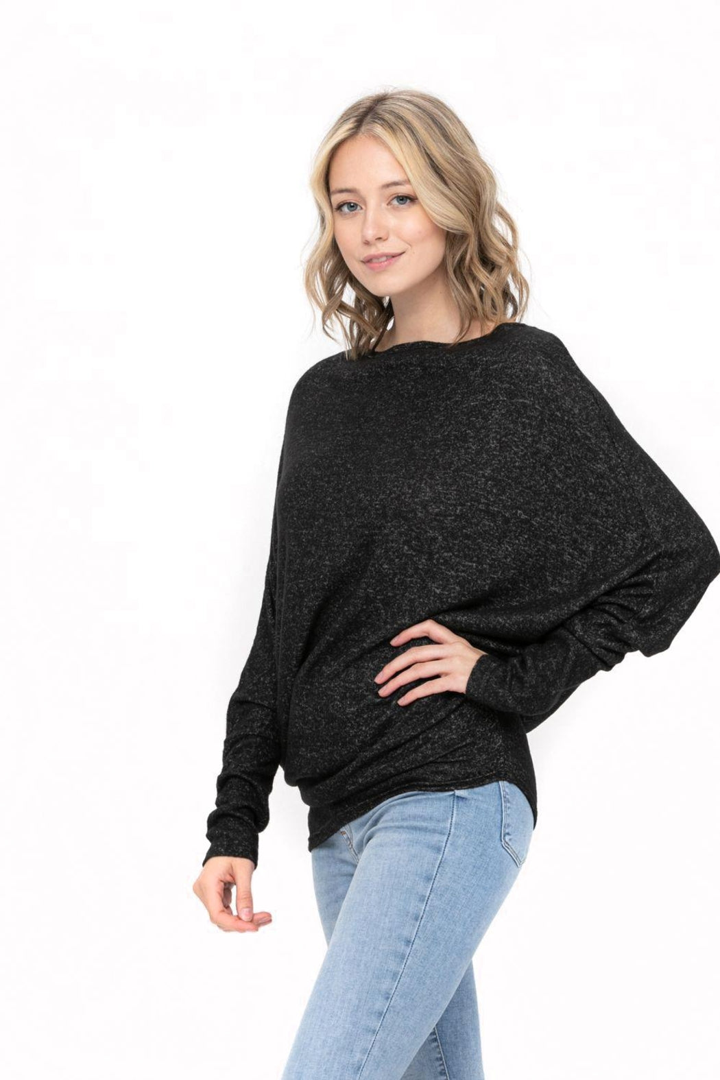 Casual Pullover Dolman Batwing Sweater