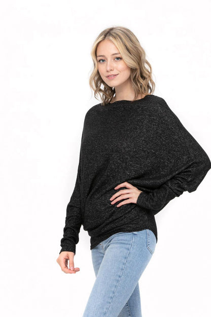 Casual Pullover Dolman Batwing Sweater